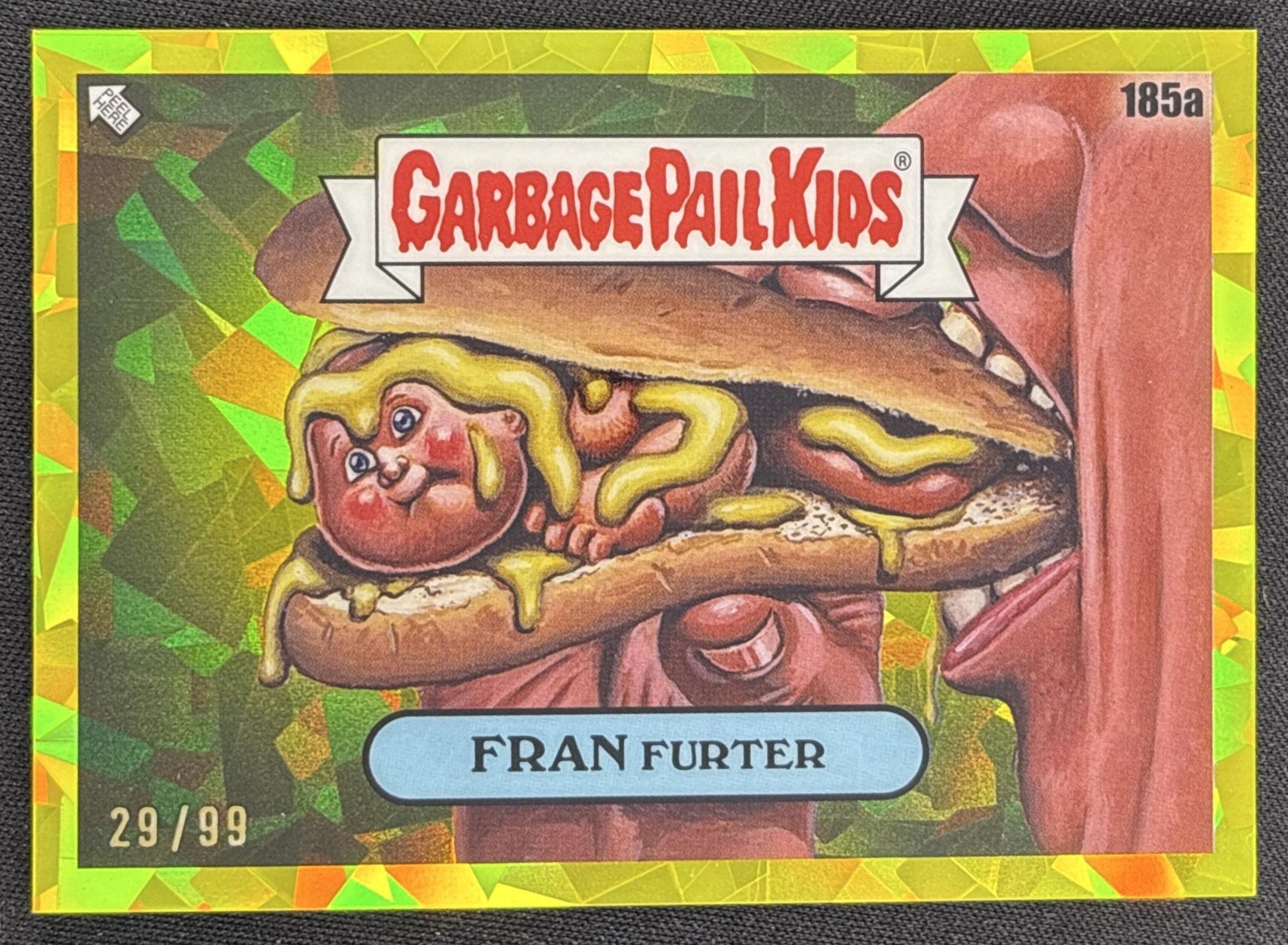 Fran Furter 2022 Topps Garbage Pail Kids Sapphire Gold /99