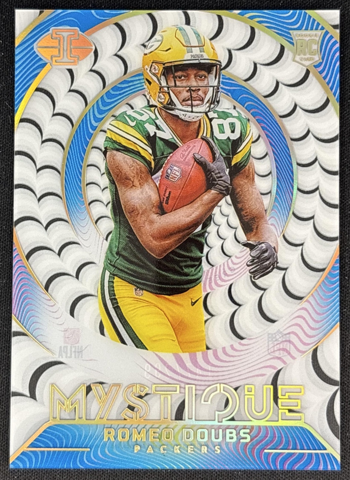 Romeo Doubs 2022 Panini Illusions Mystique Light Blue /299 Packers Front