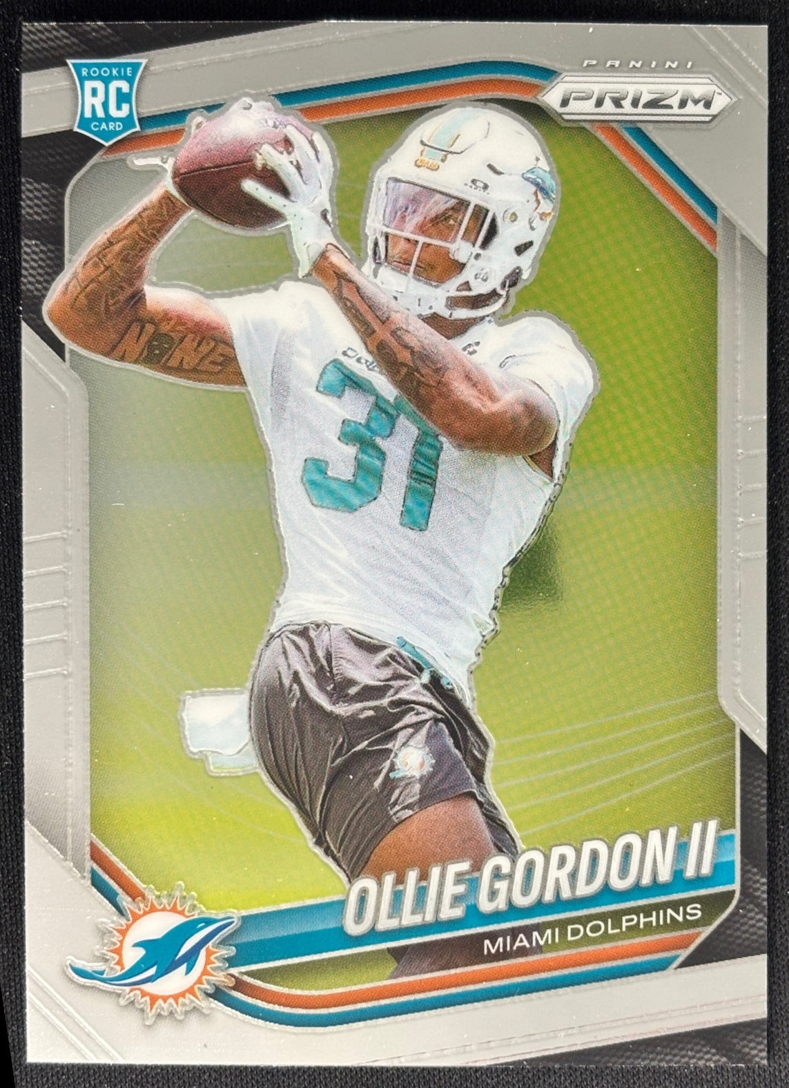 Ollie Gordon II 2025 Prizm Rookie Dolphins Sports Trading Card