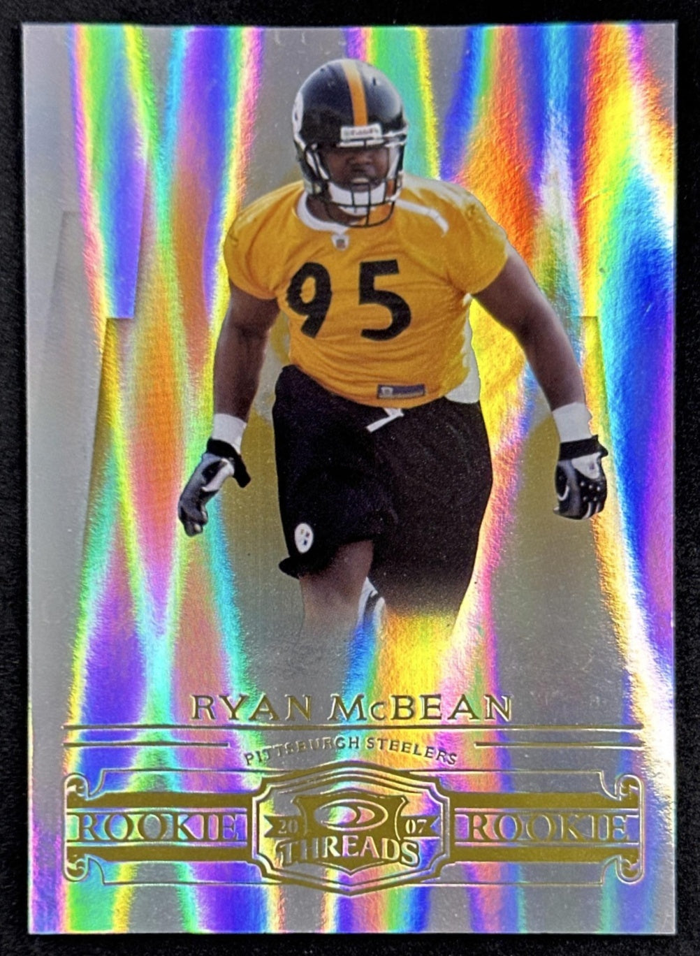 Ryan McBean 2007 Donruss Threads /999 Steelers front