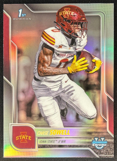 Chase Sowell 2025 Chrome University Refractor Cyclones Football