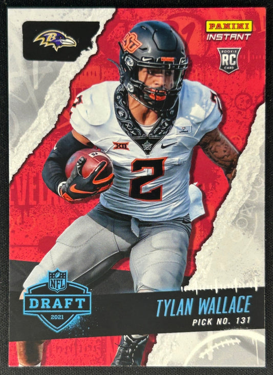 Tylan Wallace 2021 Panini Instant NFL Draft Night Ravens