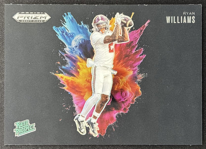 Ryan Williams 2025 Panini Prizm Draft Picks Color Blast Crimson Tide Sports Trading Cards