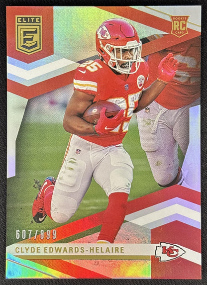 Clyde Edwards-Helaire 2020 Panini Chronicles Elite Update /899 Chiefs front
