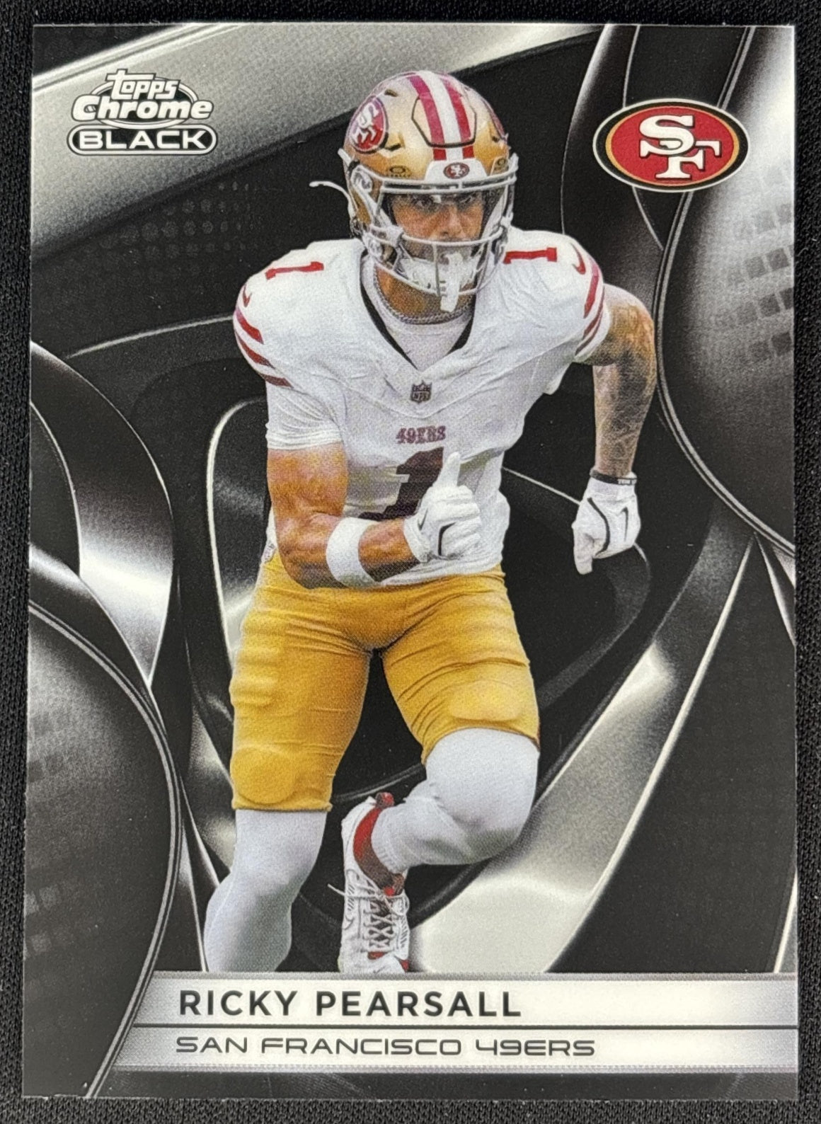 Ricky Pearsall 2025 Topps Chrome Black 49ers