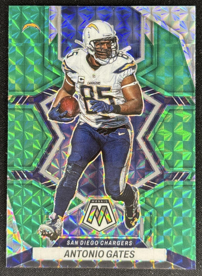 Antonio Gates 2022 Panini Mosaic Green Chargers Default Title Sports Trading Card