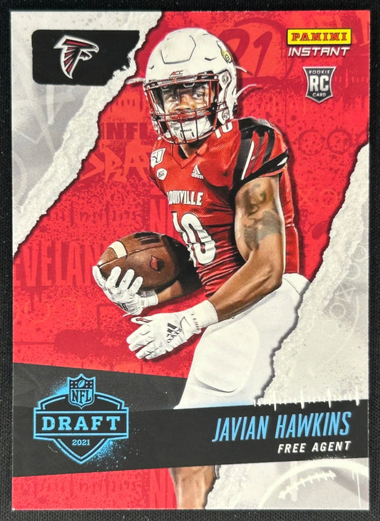 Javian Hawkins 2021 Panini Instant NFL Draft Night Falcons