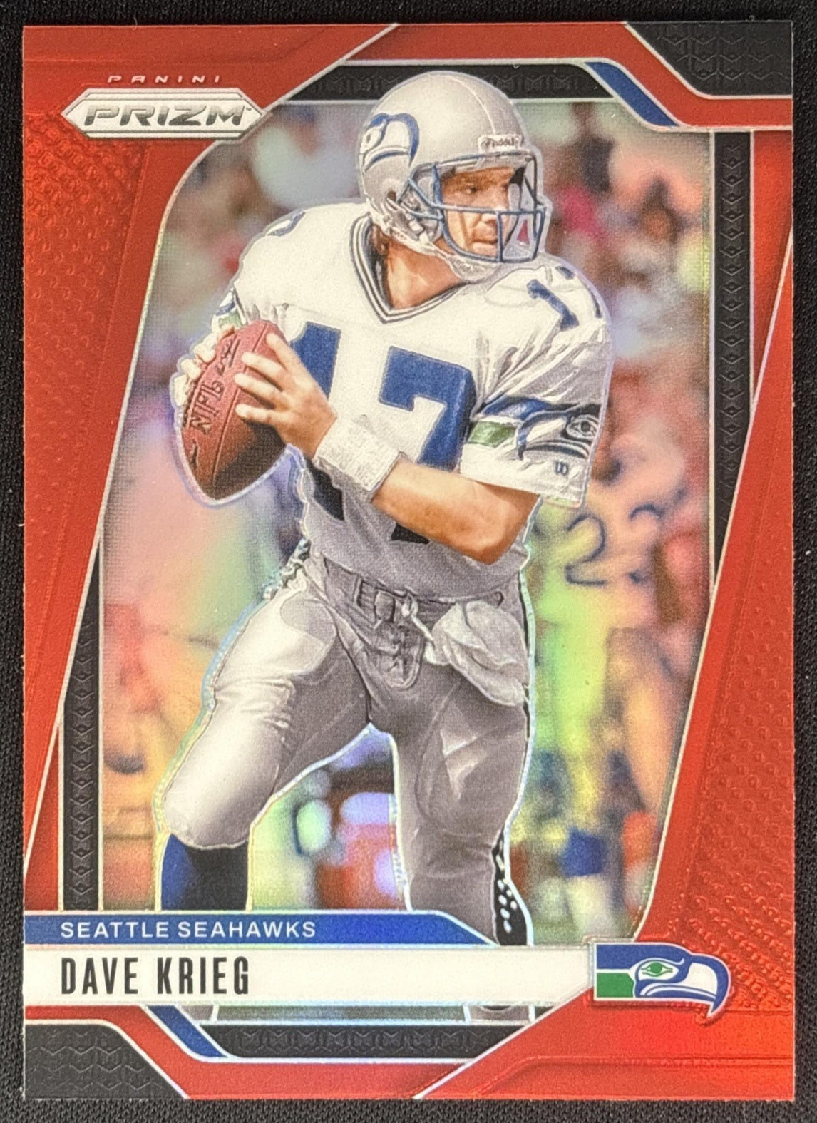 Dave Krieg 2024 Panini Prizm Red Seahawks Sports Trading Card