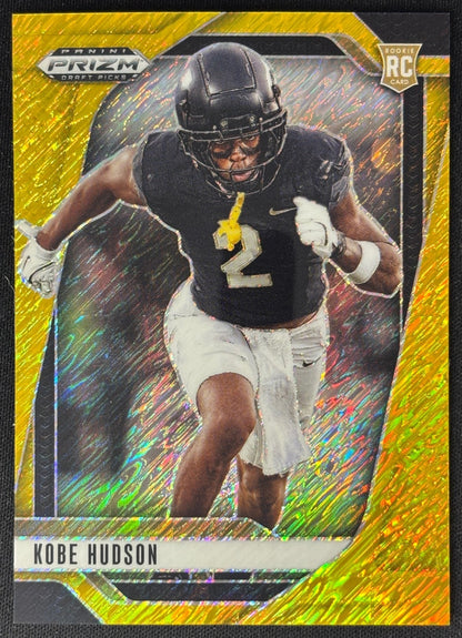 Kobe Hudson 2025 Prizm Draft Picks Purple Ice /199 Knights sports trading card