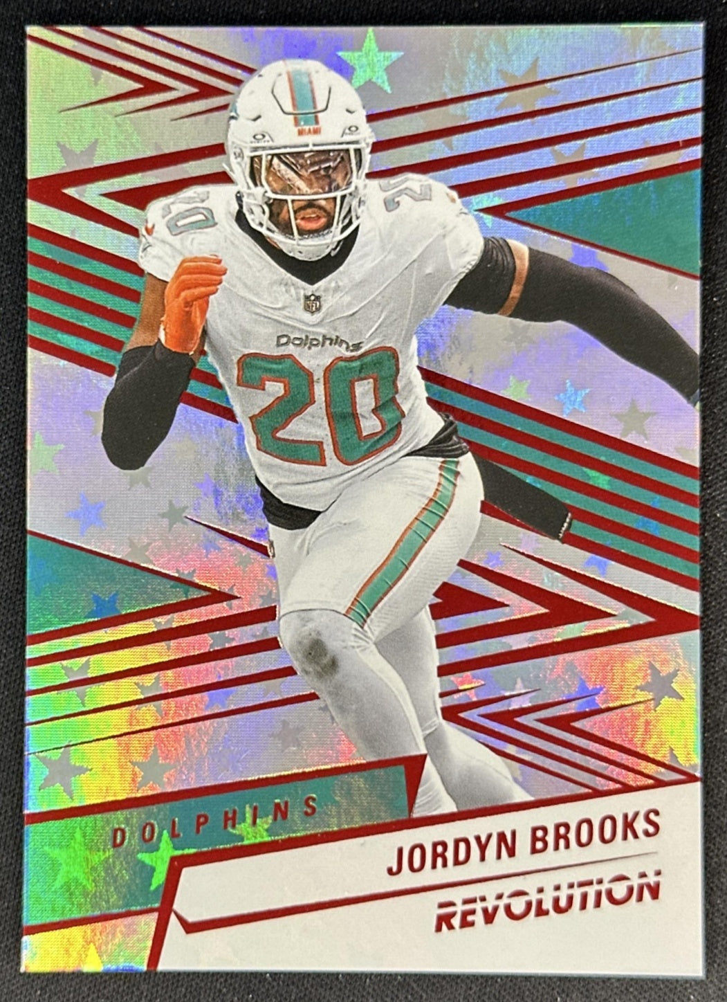 Jordyn Brooks 2025 Panini Revolution Red Astro Dolphins