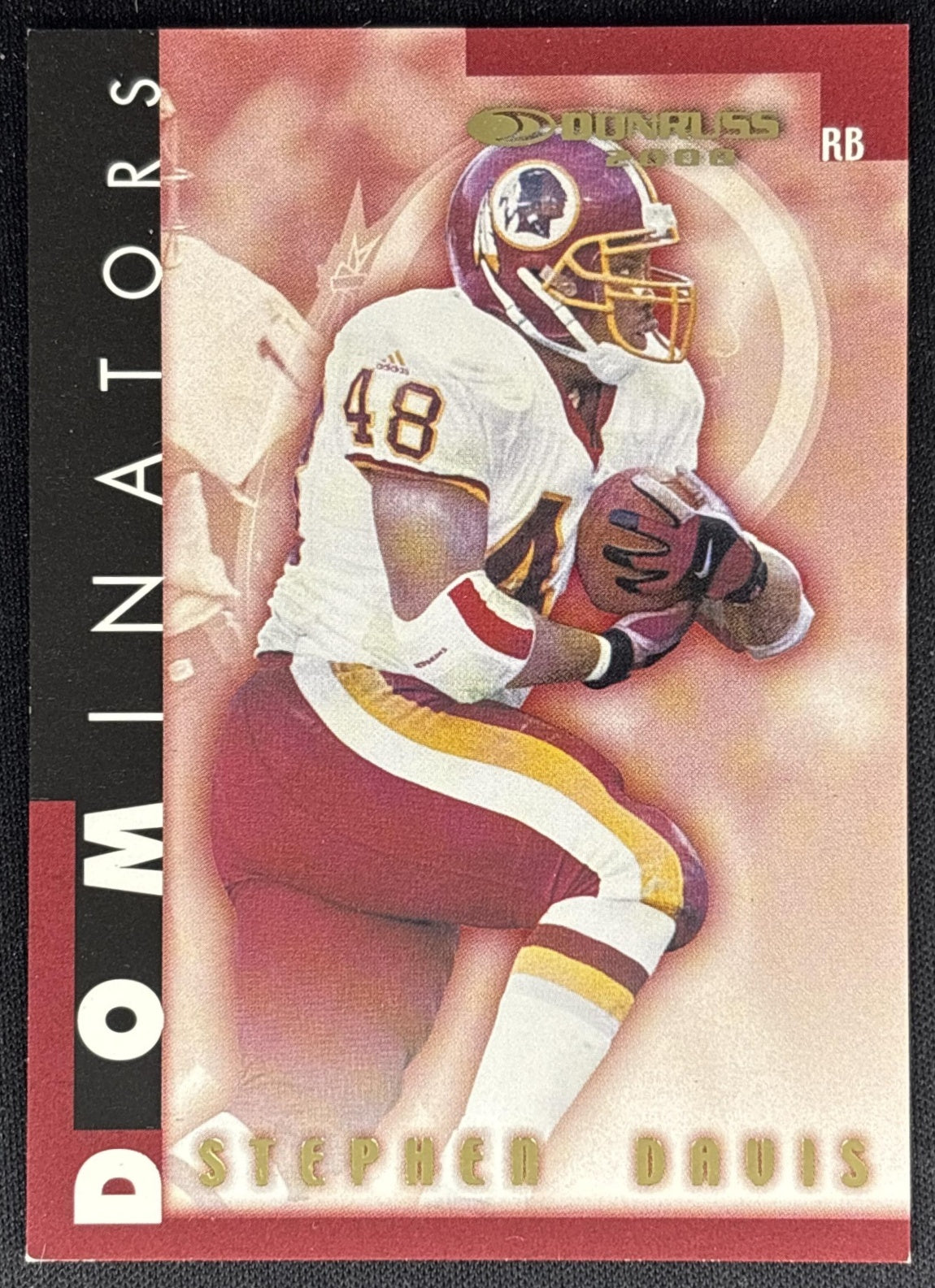 Stephen Davis 2000 Donruss Dominators /5000 Redskins front