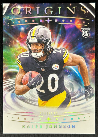 Kaleb Johnson 2025 Origins Rookie Steelers Sports Trading Cards