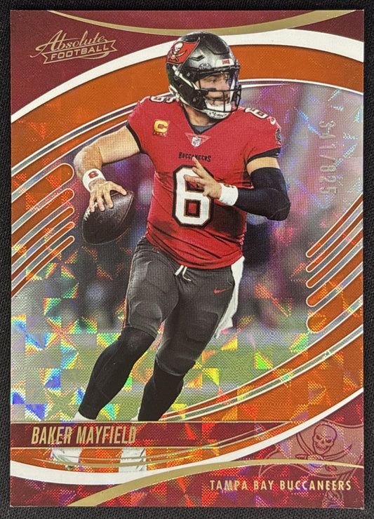 Baker Mayfield 2025 Panini Absolute Orange Mosaic /825 Buccaneers