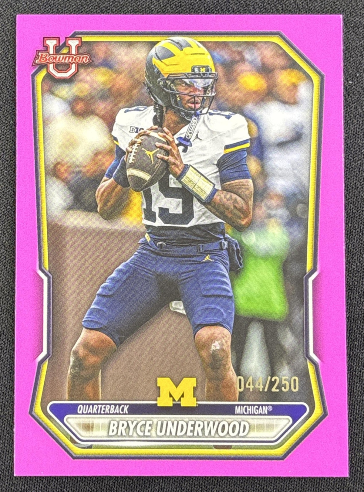Bryce Underwood 2026 Bowman Paper Prospects Pink /250 Wolverines Default Title Sports Trading Card