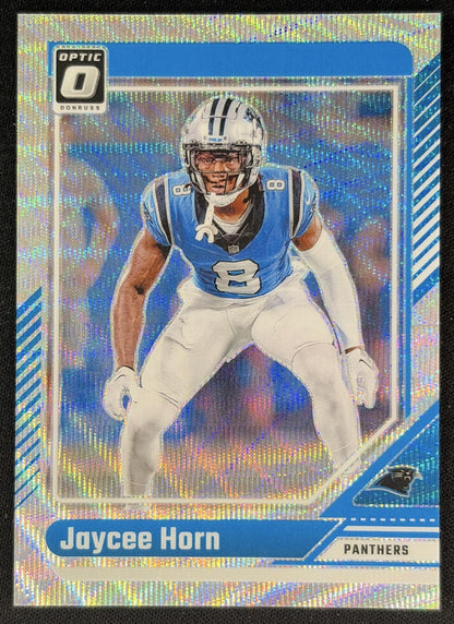 Jaycee Horn 2024 Panini Donruss Optic Wave /300 Panthers