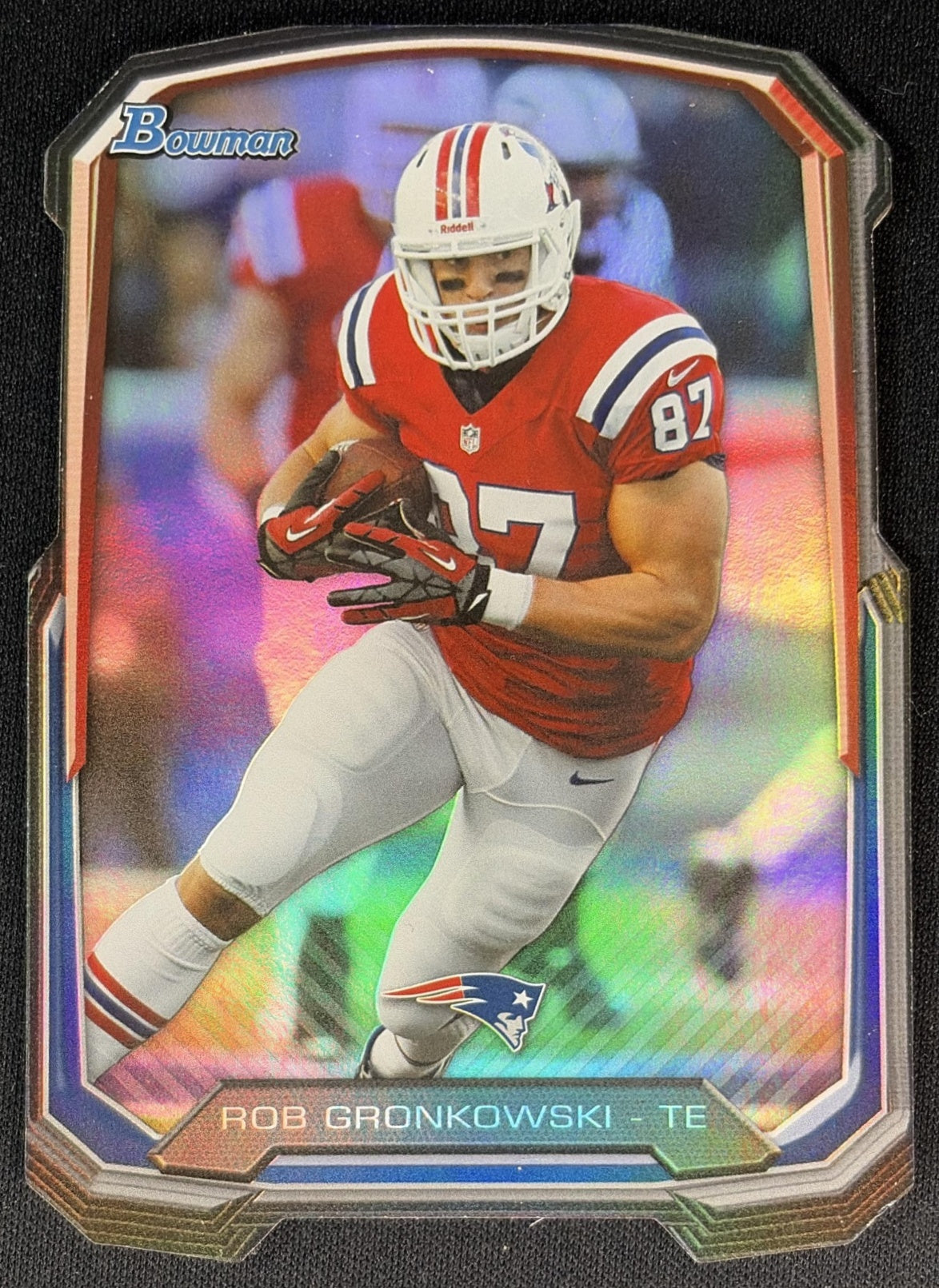 Rob Gronkowski 2013 Bowman Die Cut Patriots front