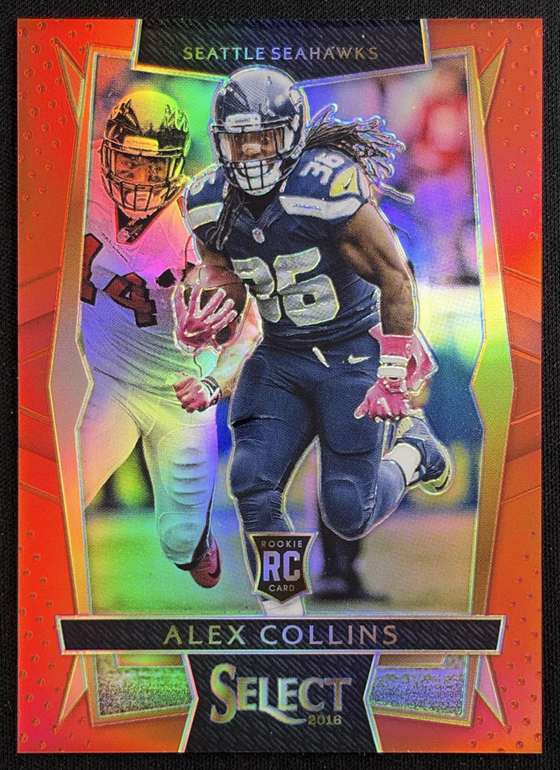 Alex Collins 2016 Panini Select Red Prizm /99 Seahawks