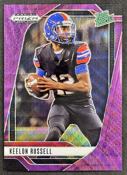 Keelon Russell 2025 Panini Prizm Draft Picks Purple Wave Crimson Tide Sports Trading Cards