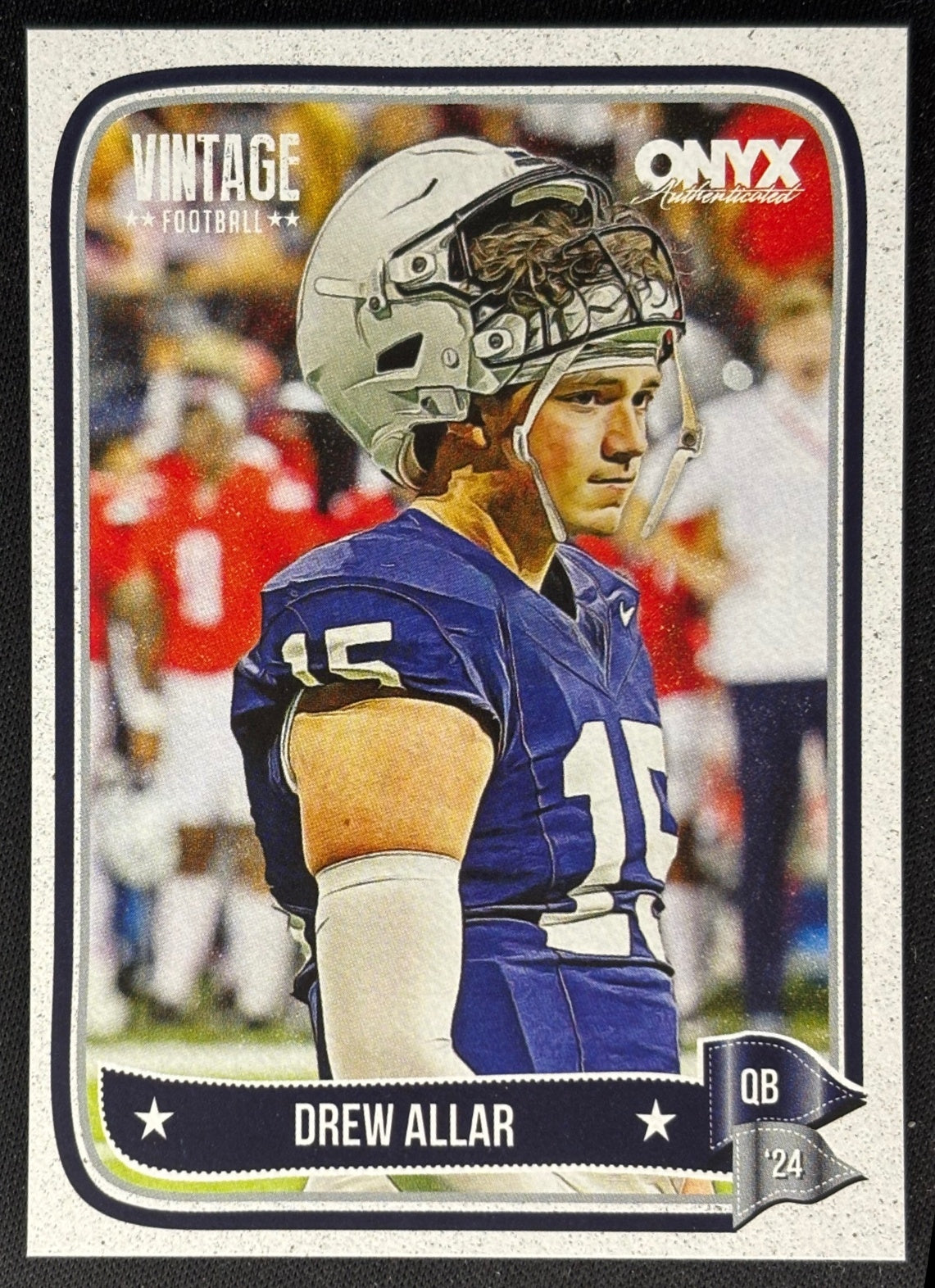 Drew Allar 2024 Onyx Vintage Collection Nittany Lions Sports Trading Cards