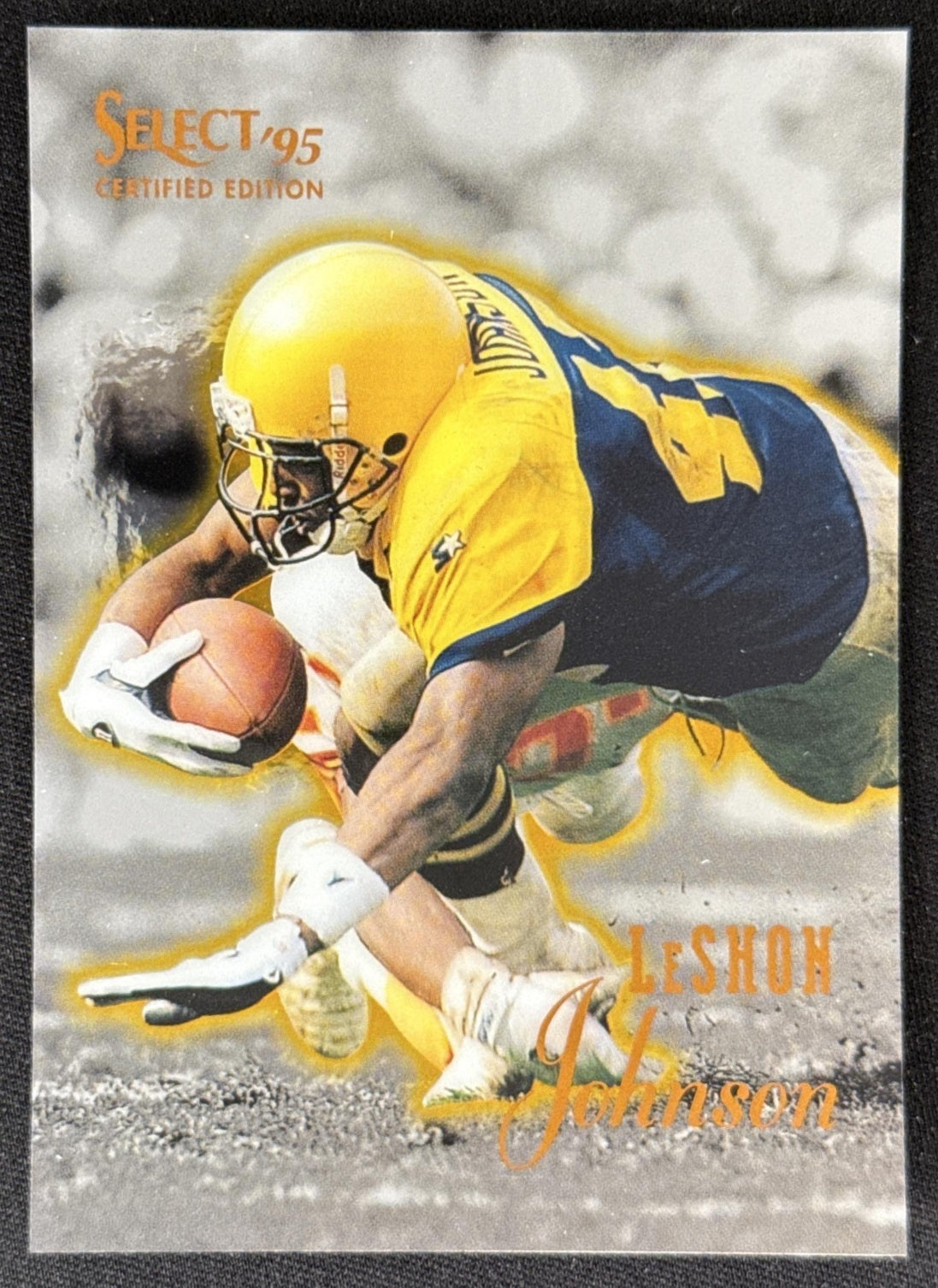 LeShon Johnson 1995 Pinnacle Select Certified Packers Sports Trading Card