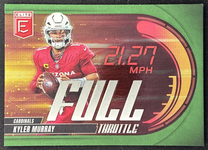 Kyler Murray 2025 Panini Donruss Elite Full Throttle Green Cardinals - Front