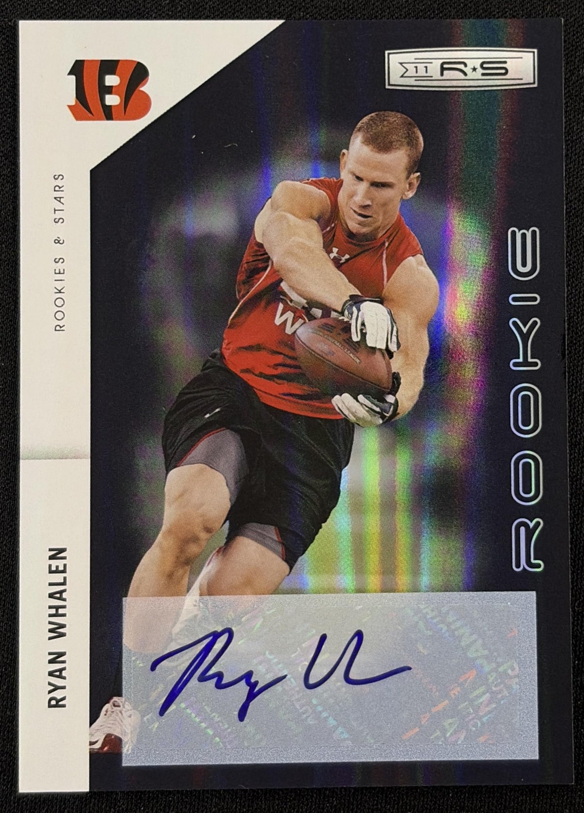 Ryan Whalen 2011 Panini Rookies & Stars Rookie Auto Holofoil /350 Bengals sports trading card front