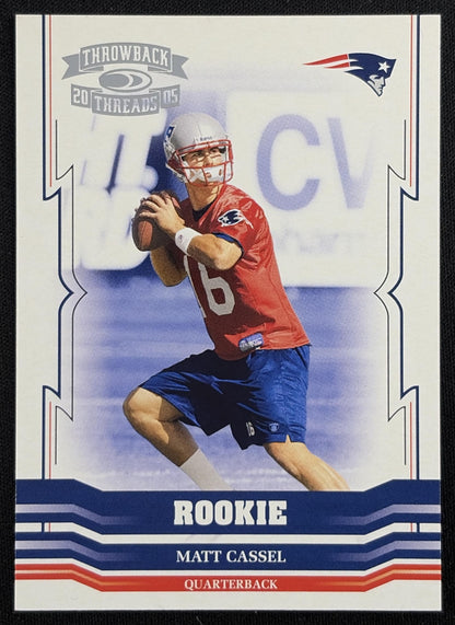Matt Cassel 2005 Donruss Throwback Threads /999 Patriots Sports Trading Card