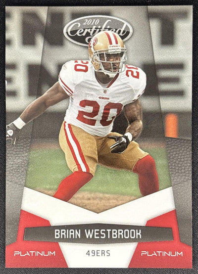 Brian Westbrook 2010 Panini Certified Platinum Red /999 49ers Sports Trading Cards
