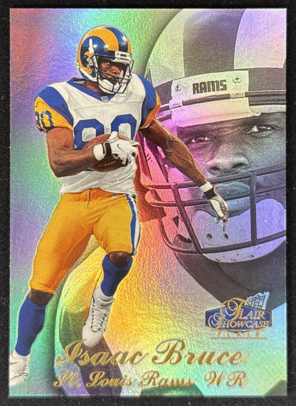 Isaac Bruce 1998 Fleer Flair Showcase Row 3 Rams Sports Trading Card