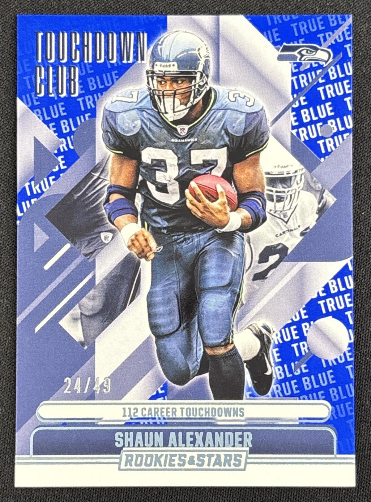 Shaun Alexander 2025 Panini Rookies & Stars Touchdown Club True Blue /49 Seahawks