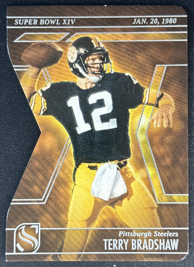 Terry Bradshaw 2025 Panini Silhouette Super Bowl Steelers Sports Trading Cards