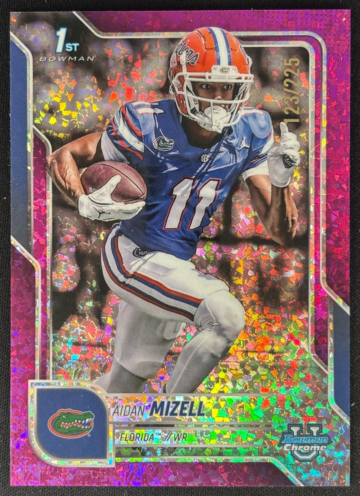 Aidan Mizell 2025 Chrome University Prospects Fuchsia Min