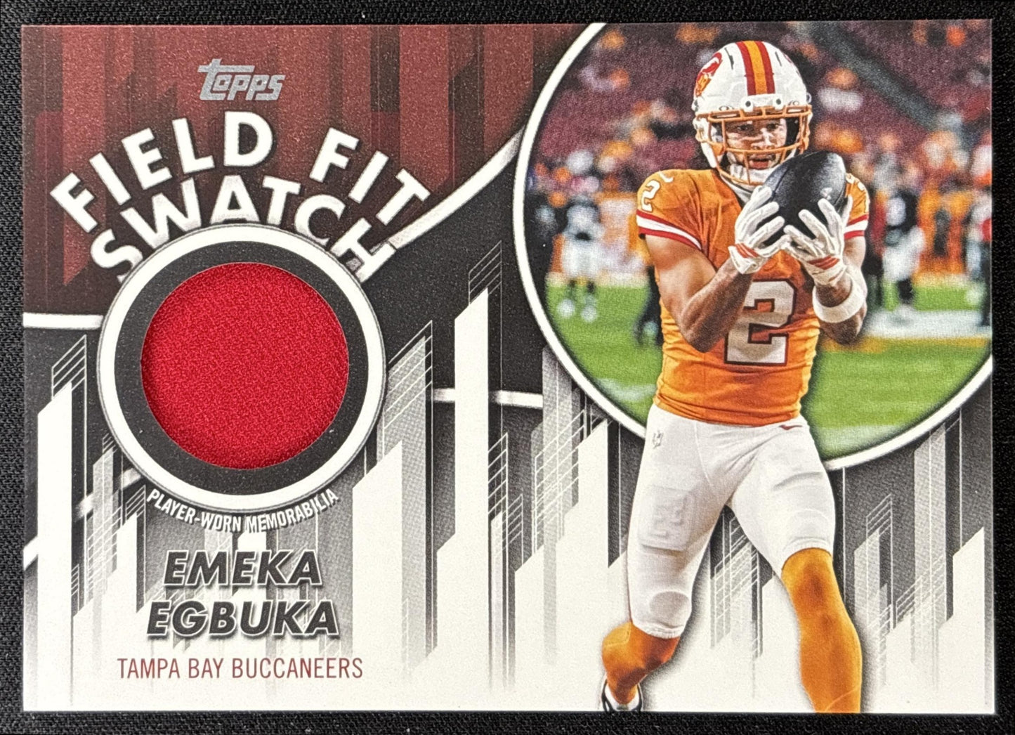 Emeka Egbuka 2026 Topps Field Fit Swatch Collection Buccaneers