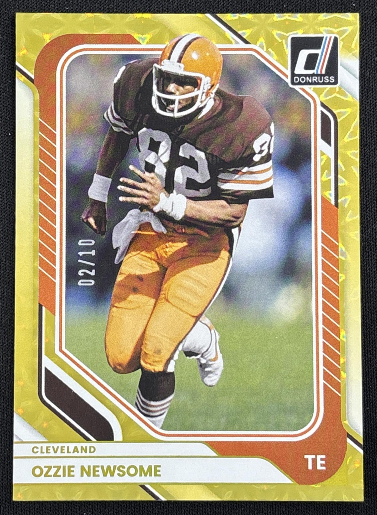 Ozzie Newsome 2026 Panini Donruss Gold /10 Browns sports trading card front
