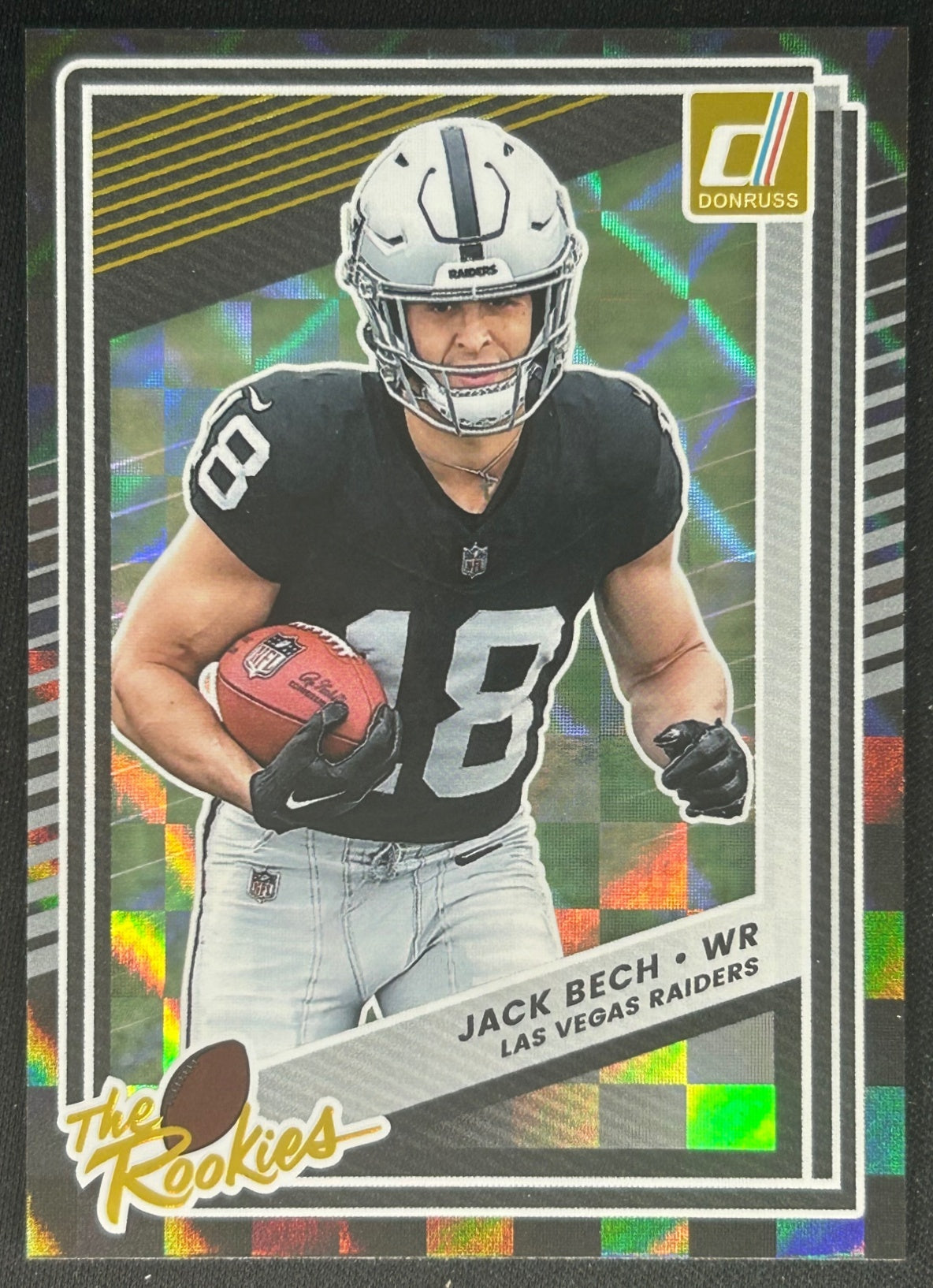 Jack Bech 2025 Panini Donruss The Rookies Raiders Sports Trading Card