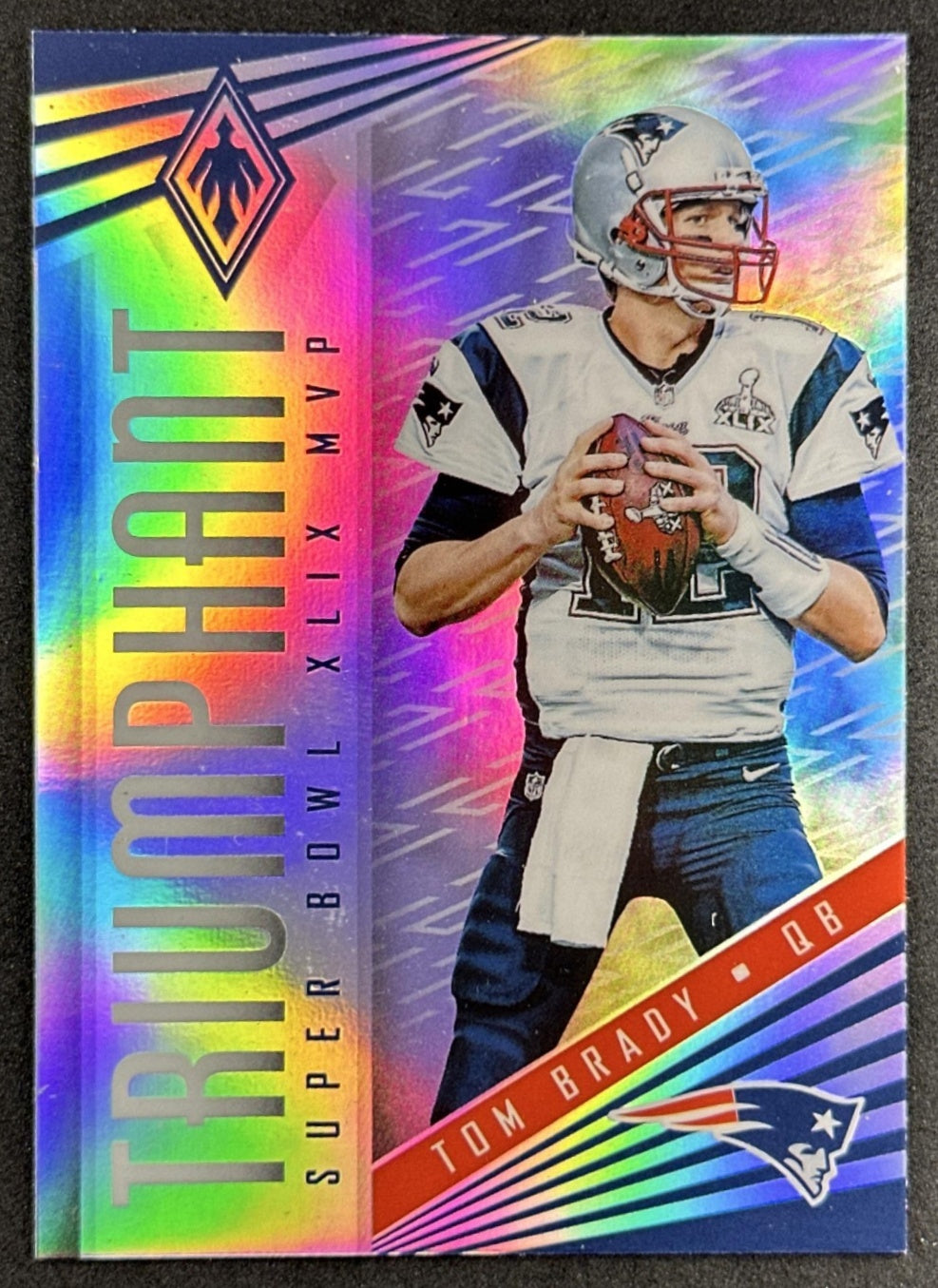 Tom Brady 2017 Panini Phoenix Triumphant Patriots front
