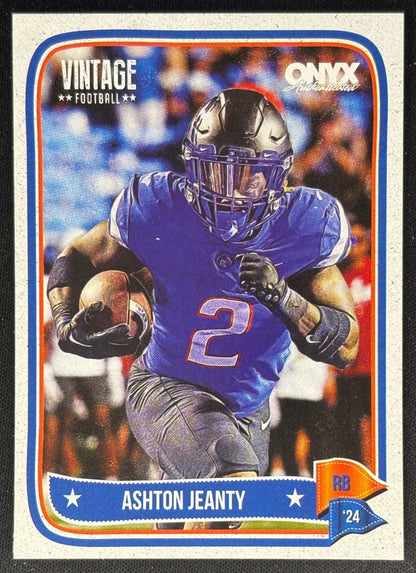 Ashton Jeanty 2024 Onyx Vintage Collection Raiders Sports Trading Cards