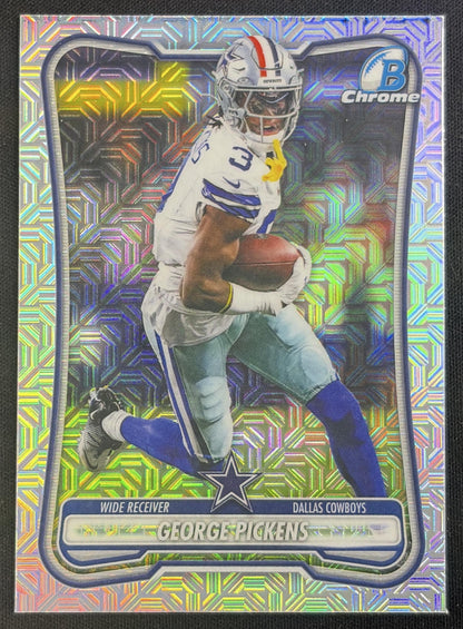 George Pickens 2026 Bowman Chrome NFL Mojo Refractor Cowboys