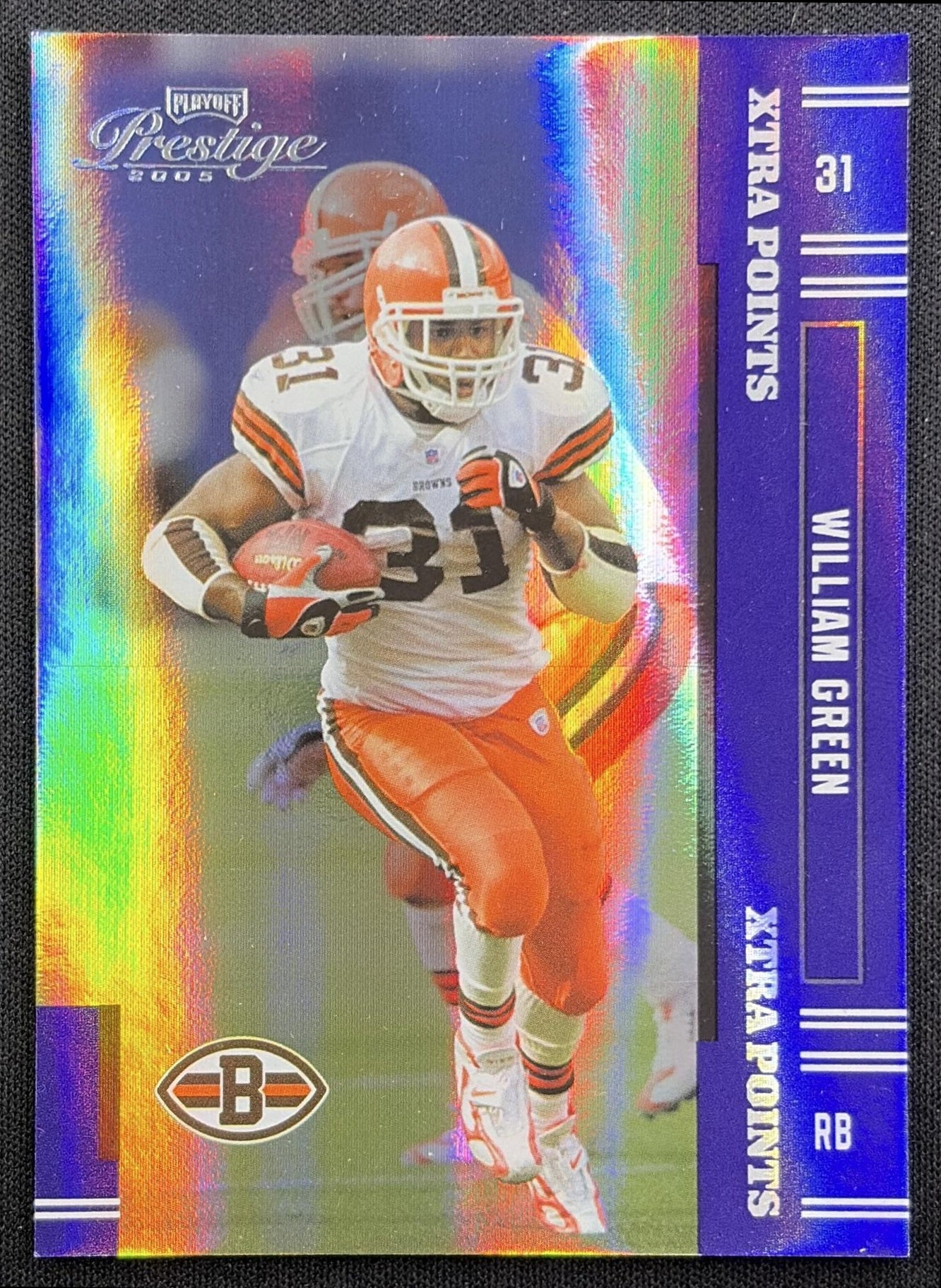 William Green 2005 Playoff Prestige Xtra Points Purple /100 Browns