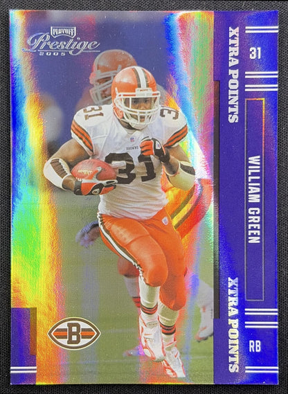 William Green 2005 Playoff Prestige Xtra Points Purple /100 Browns