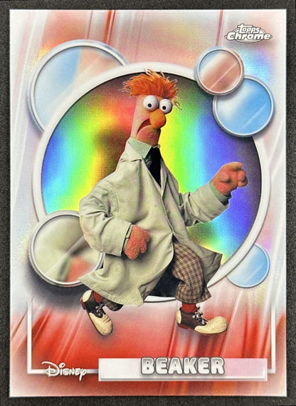 Beaker 2026 Topps Chrome Disney Refractor The Muppets Front