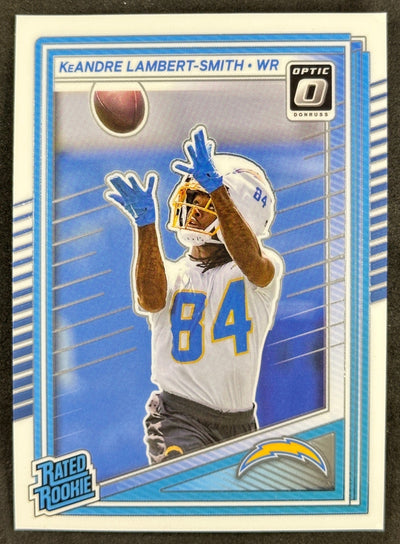 KeAndre Lambert-Smith 2025 Donruss Optic Rated Rookie Chargers Sports Trading Card