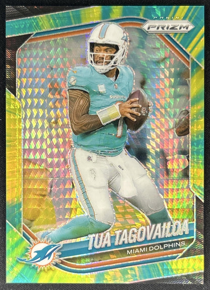 Tua Tagovailoa 2025 Panini Prizm Hyper /200 Dolphins Front