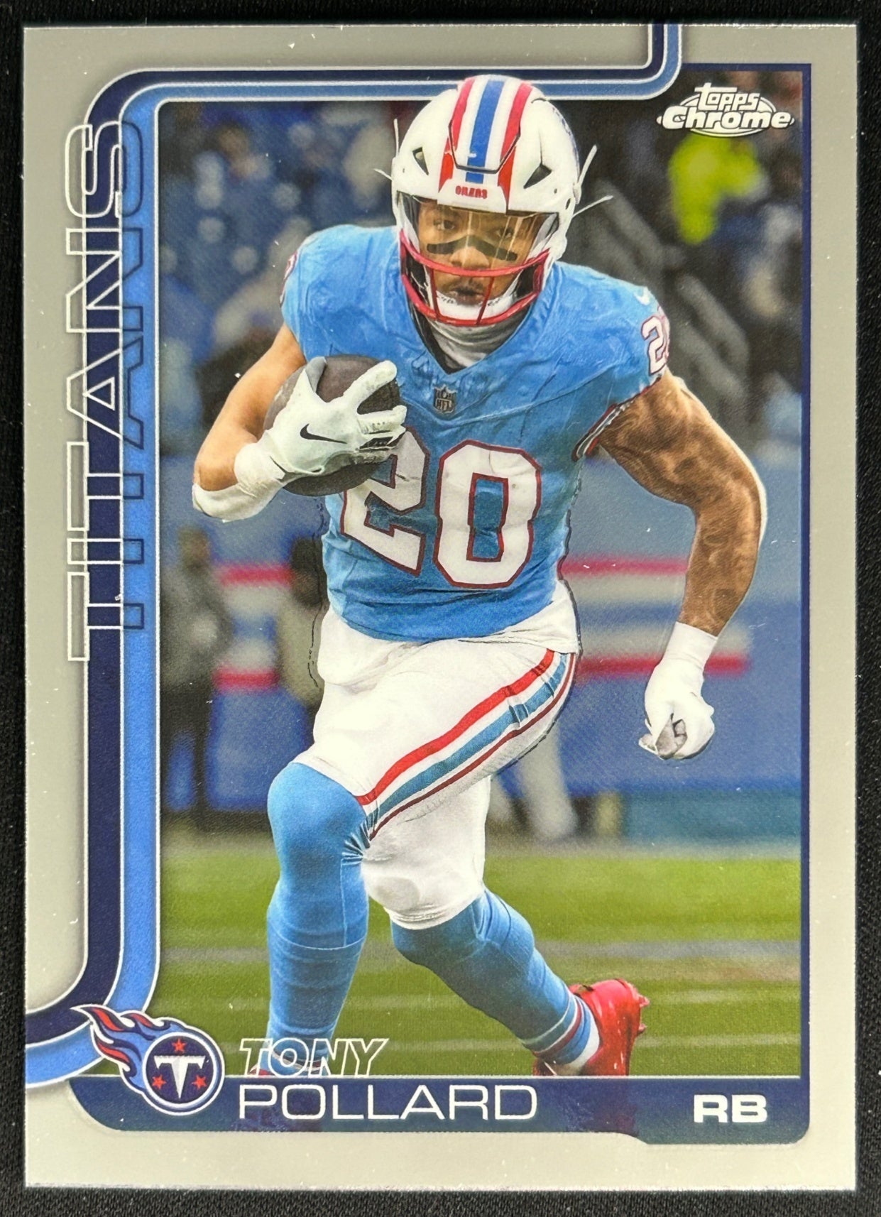 Tony Pollard 2025 Topps Chrome Titans Sports Trading Cards