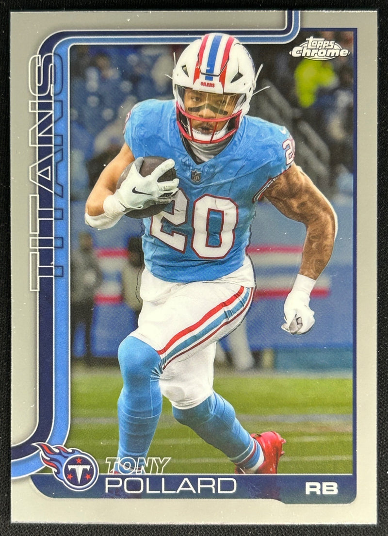 Tony Pollard 2025 Topps Chrome Titans