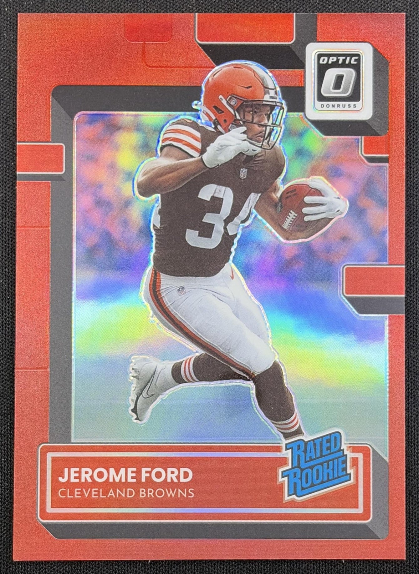 Jerome Ford 2022 Panini Donruss Optic Red /99 Browns