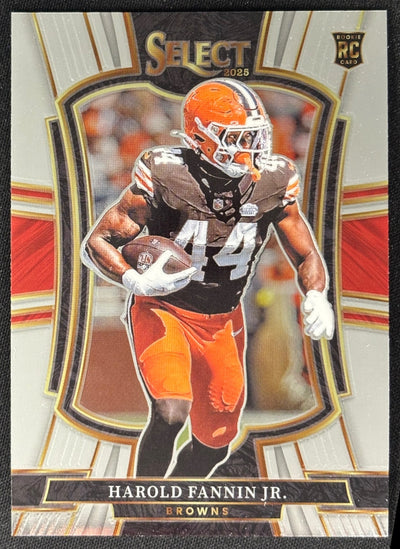 Harold Fannin Jr. 2025 Select Premier Level Browns Sports Trading Card