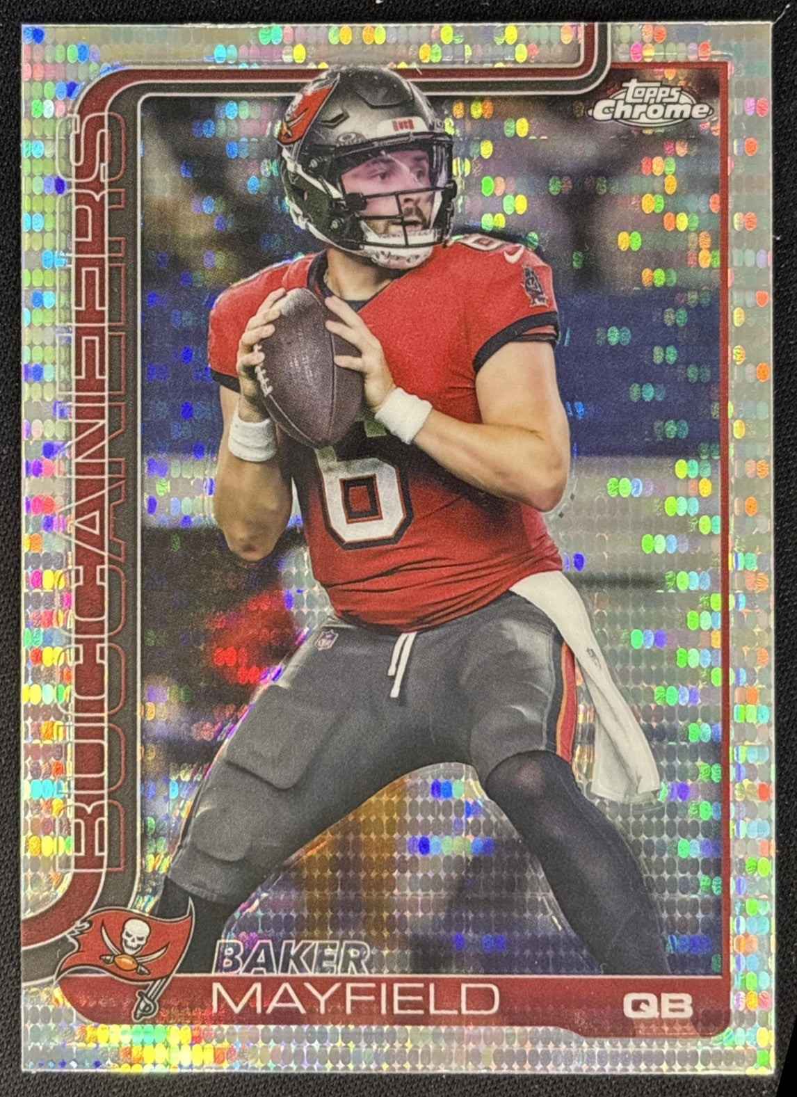 Baker Mayfield 2025 Topps Chrome Pulsar Refractor Buccaneers