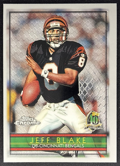 Jeff Blake 1996 Topps Chrome Bengals Sports Trading Cards