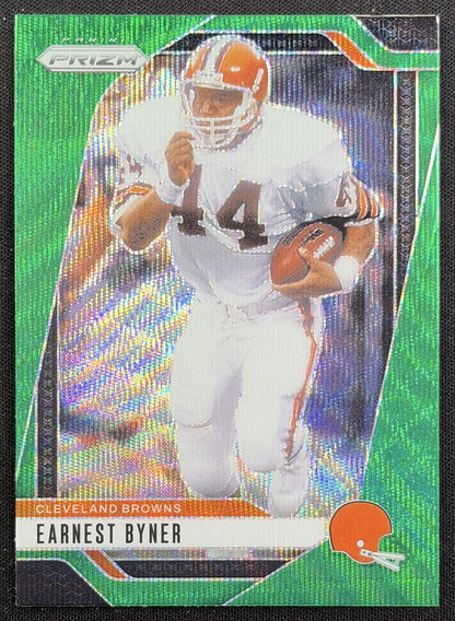 Earnest Byner 2024 Panini Prizm Green Wave Browns front
